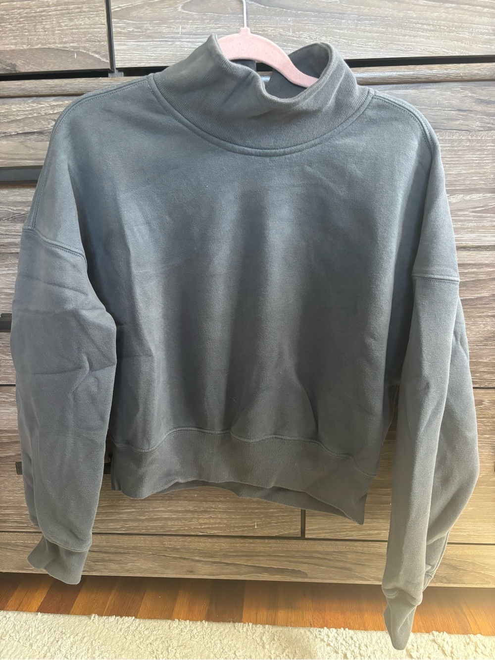 Abercrombie & Fitch Women's Mock Neck Pullover - Charcoal
